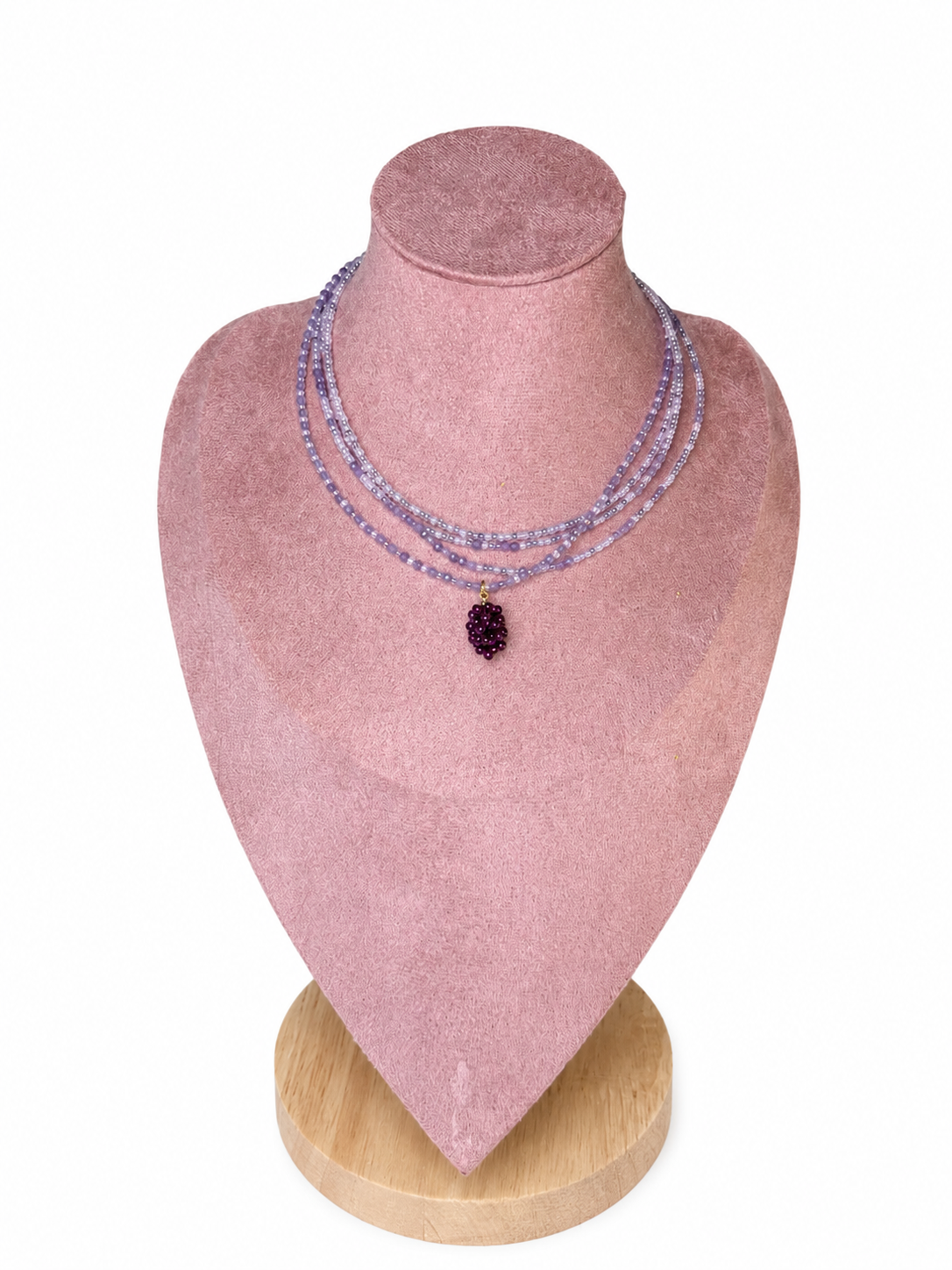 SOFT HARVEST handmade multilayered necklace with pendant