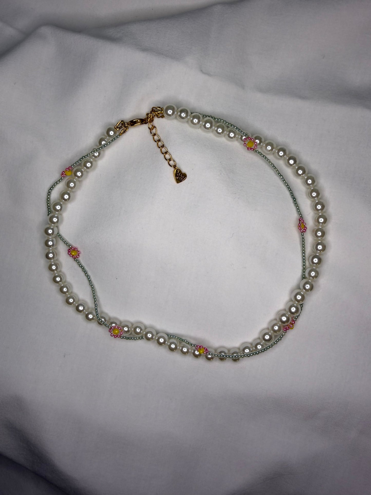 PEARL GARDEN handmade double layer necklace