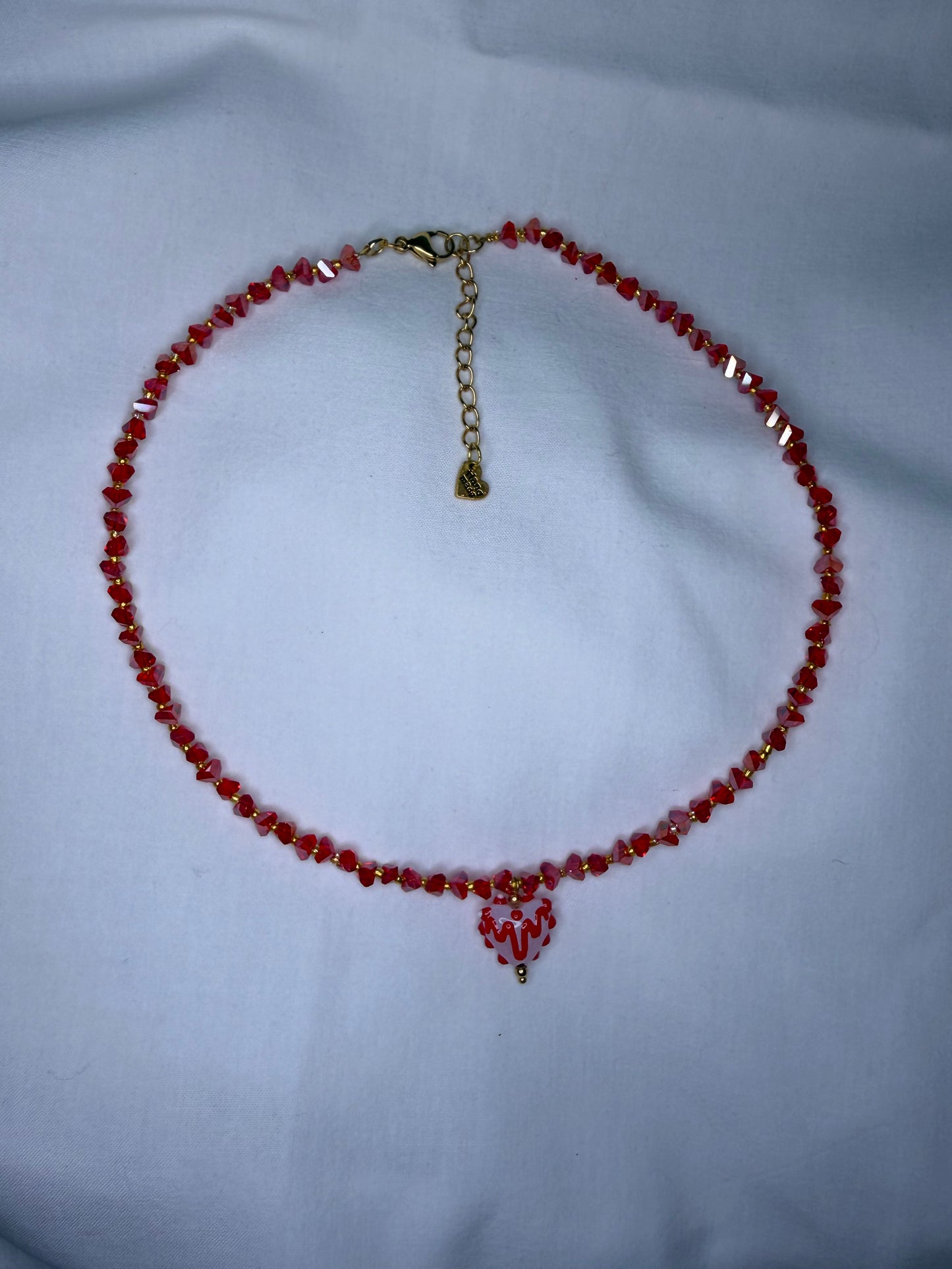 CRIMSON KISS handmade necklace