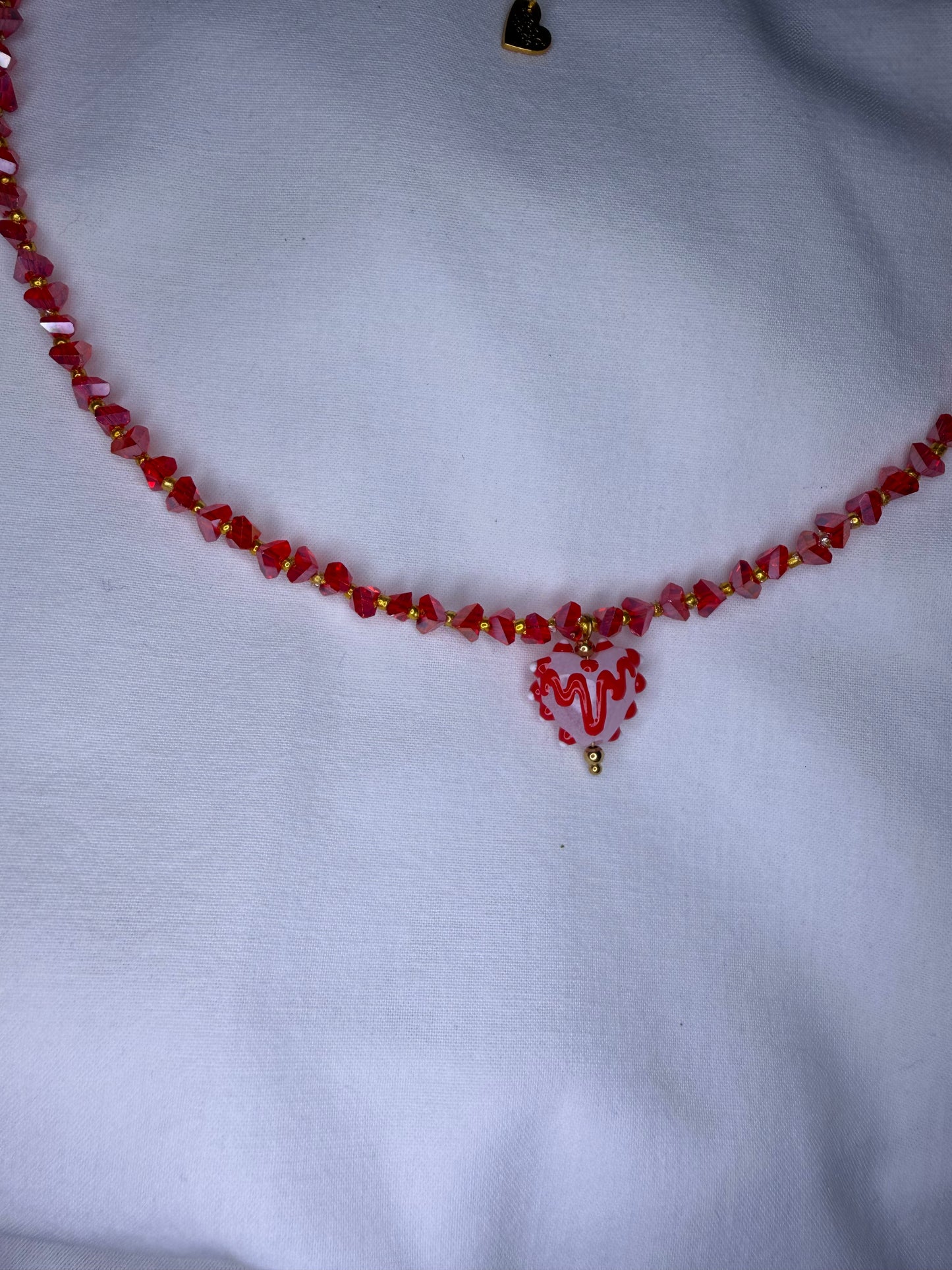 CRIMSON KISS handmade necklace